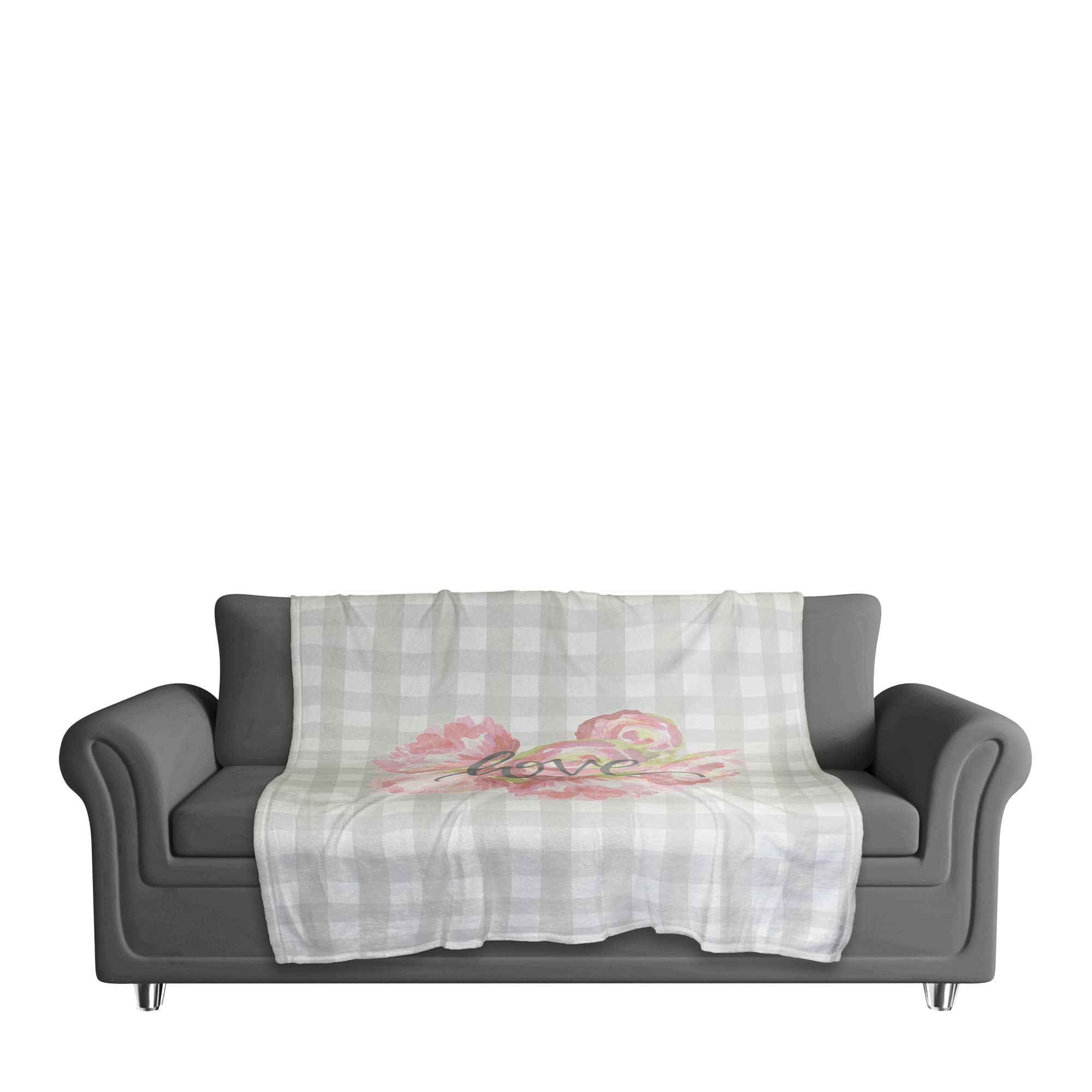 Love Buffalo Check Throw Blanket